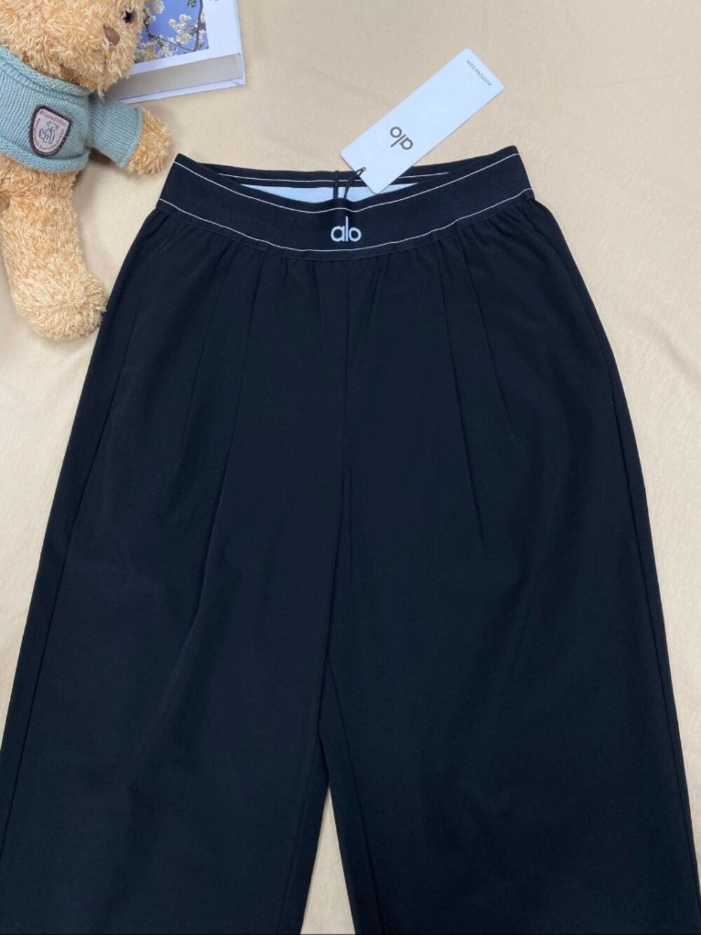 Black💓ALO Yoga Suit Up Trouser Wide Leg|Leg-Lengthening|Versatile😎XXS & XS - Picture 6 of 9